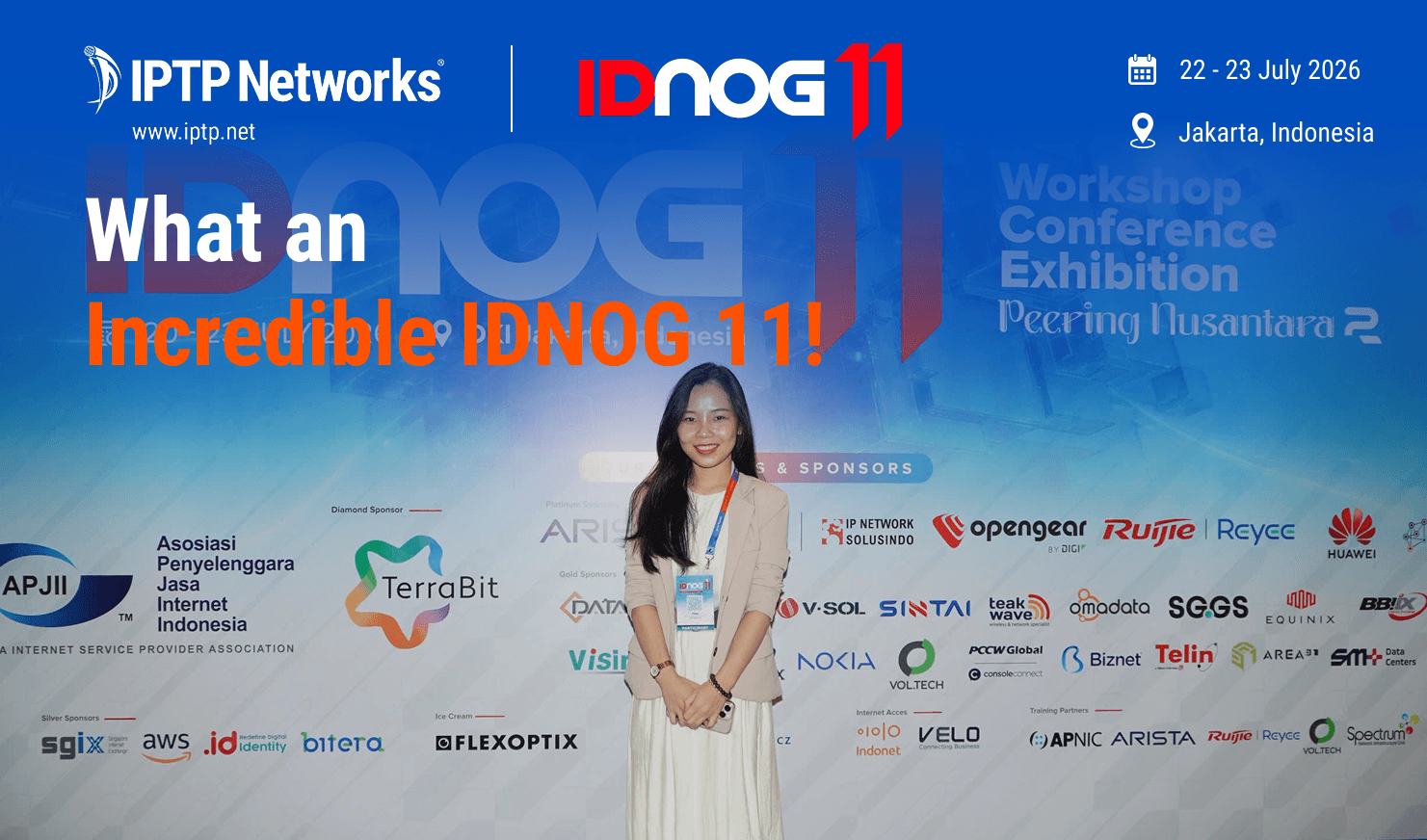 IPTP Networks team connecting with partners during IDNOG 11 in Jakarta